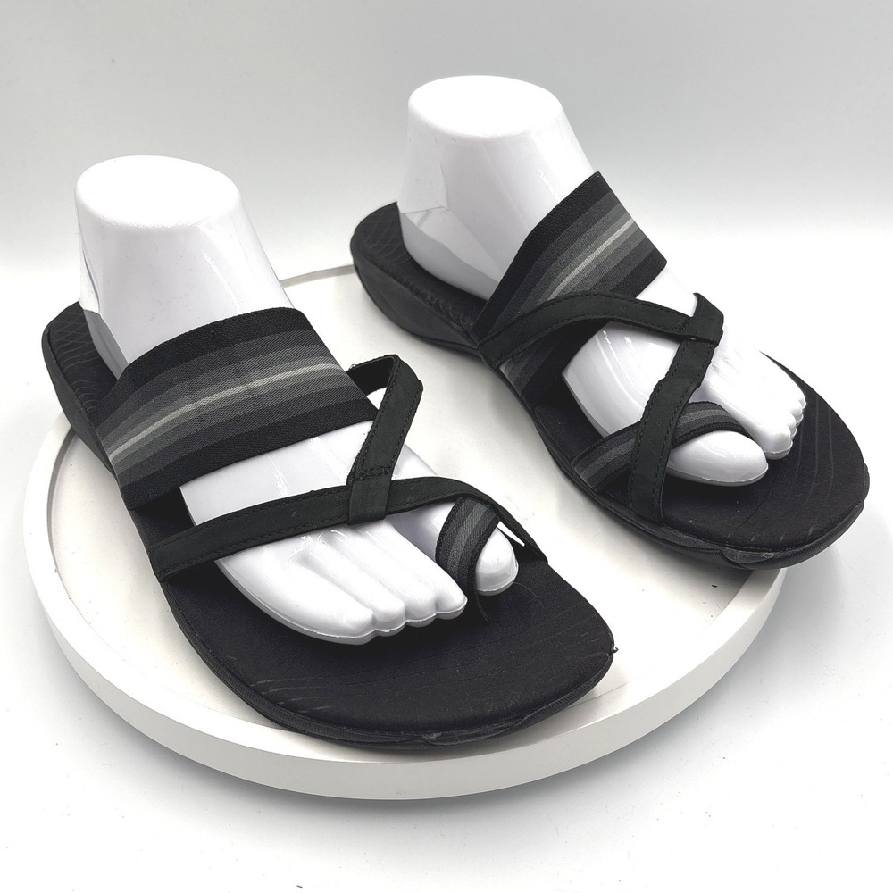 Merrell Zinnia Womens Black Castlerock Strappy Toe Loop Sandals J35652 Size‎ 11